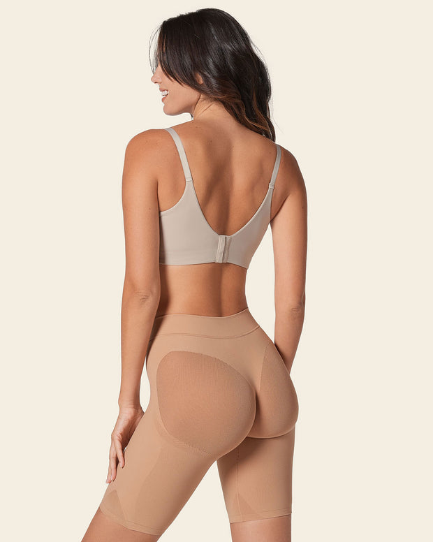 Well-rounded invisible butt lifter shaper short