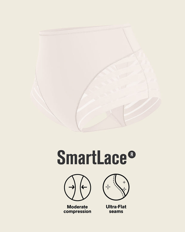 Lace stripe undetectable classic shaper panty