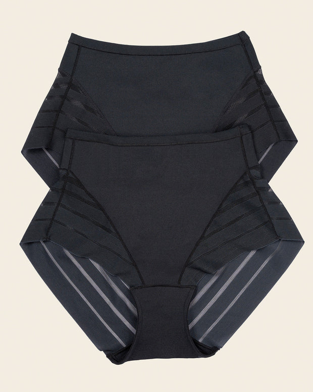 2-Pack Stripe Undetectable Lace Classic Shaper Panties