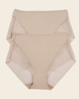 High-waisted sheer lace shaper panty#color_802-nude