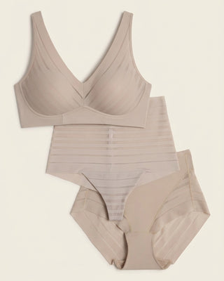 Daily Lace Wireless Support Bra#color_802-nude