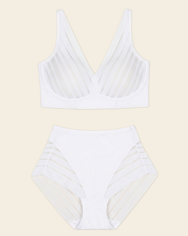 Daily Bra & Stripe Undetectable in White