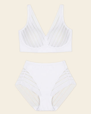 Daily Bra & Stripe Undetectable in White