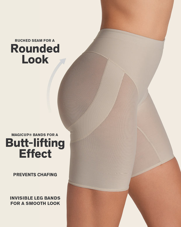 Firm compression butt lifter shaper short