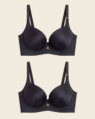 High profile back smoothing bra with soft full coverage cups#color_700-black