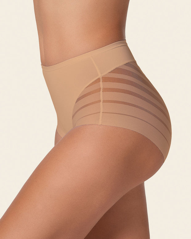 Lace stripe undetectable classic shaper panty