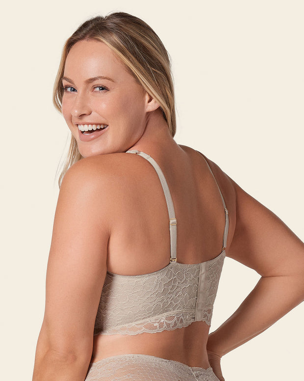 Luxe lace underwire smoothing bustiercolor_802-nude