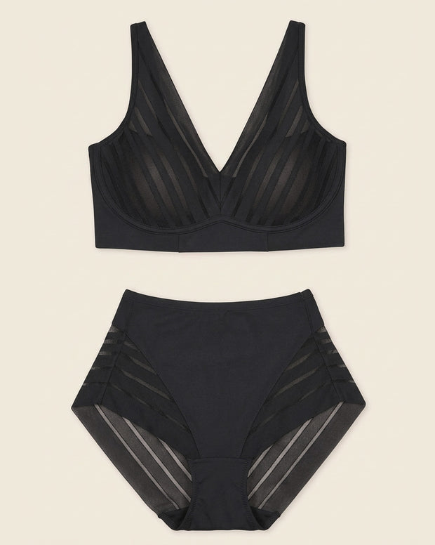 Daily Bra & Stripe Undetectable in Black