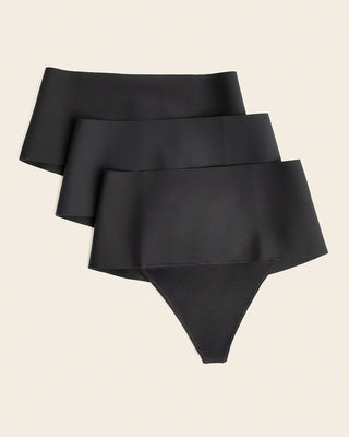 High-Tech High-Waisted Sculpting Thong#color_700-black