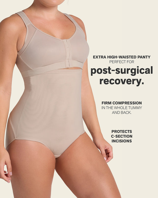 Stage 1 post-surgical velcro closure firm compression panty