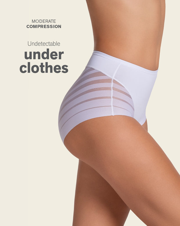 Lace stripe undetectable classic shaper panty