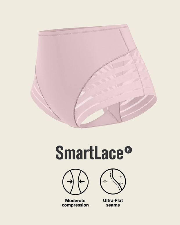 Lace stripe undetectable classic shaper panty