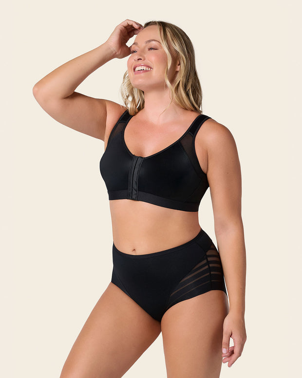 Lace stripe undetectable classic shaper panty