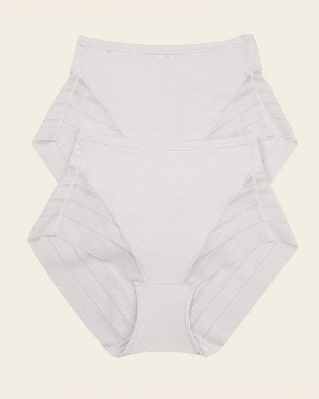 Lace stripe undetectable classic shaper panty