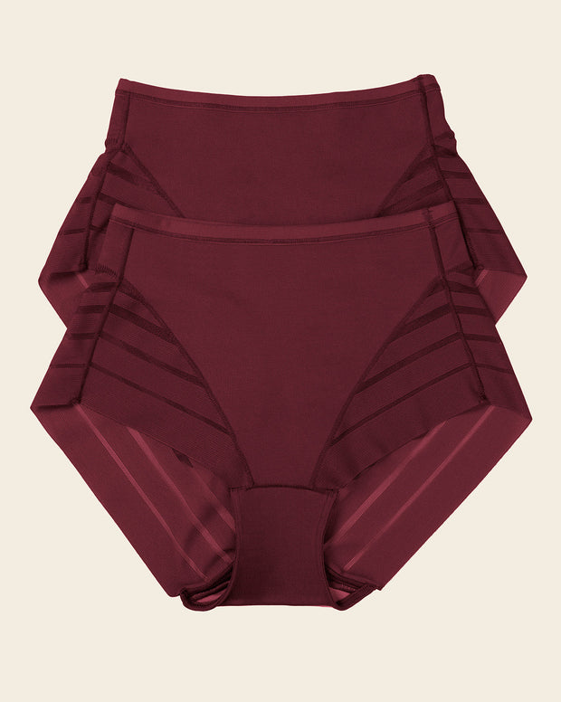 Lace stripe undetectable classic shaper panty