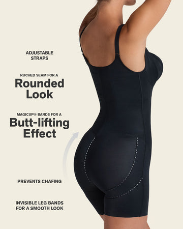 Step-in Body Shaper with Butt-Lifting Short Bottom#color_700-black