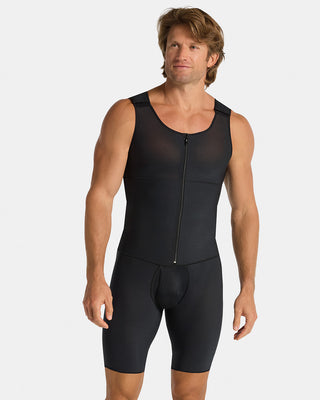 Leo post-surgical compression bodysuit#color_700-black