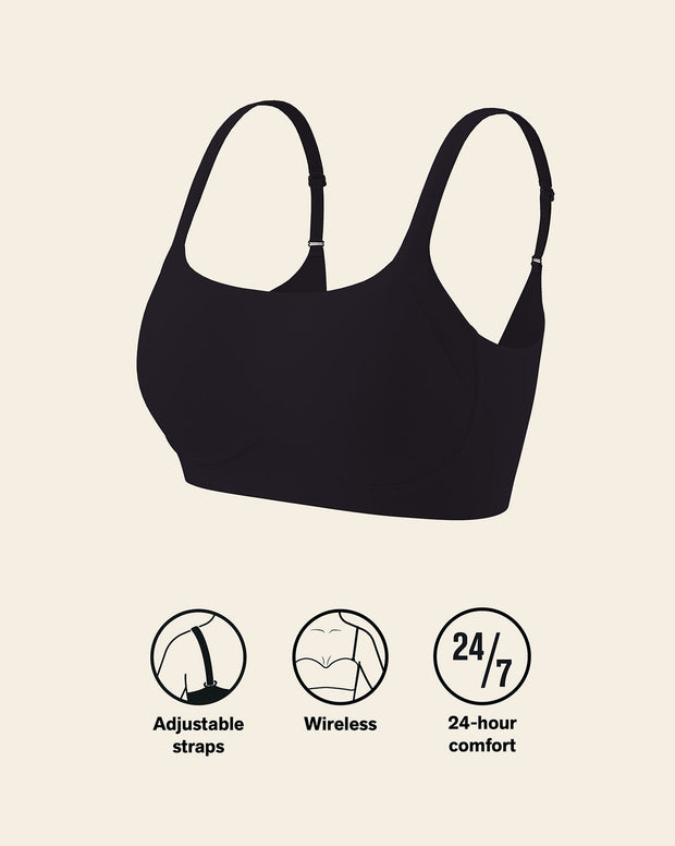 Everyday wireless support bra