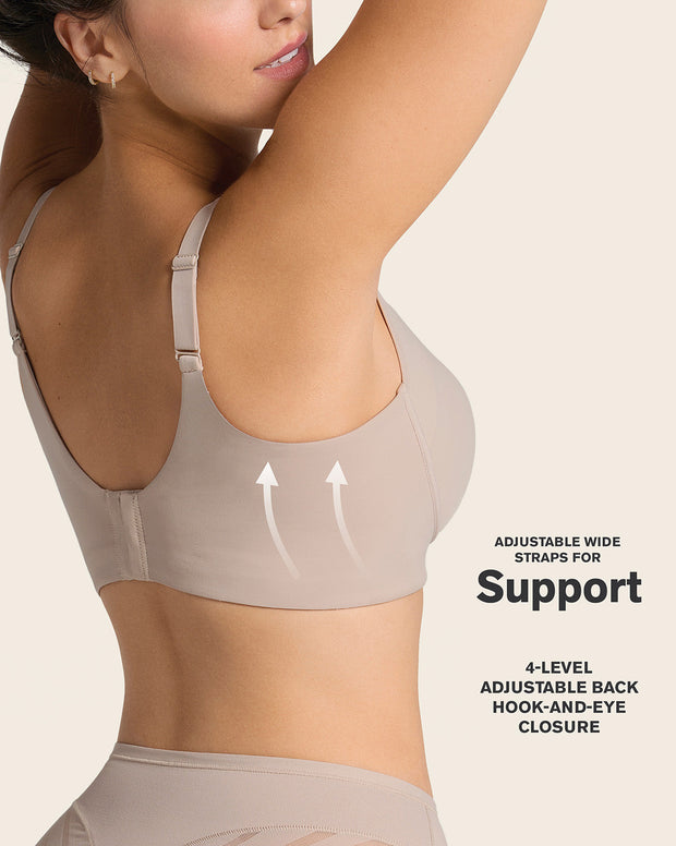 Everyday wireless support bra