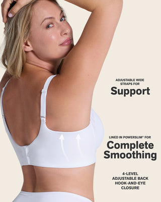 Daily Lace Wireless Support Bra#color_000-white