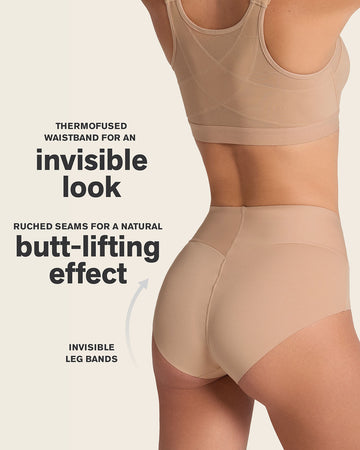 High-Tech High-Waisted Classic Sculpting Panty#color_801-golden-beige