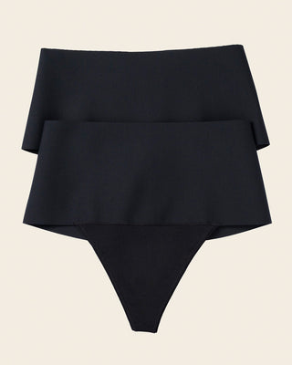 High-Tech High-Waisted Sculpting Thong#color_700-black