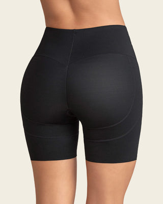 High-Waisted Mid-Thigh Shaper Short#color_700-black
