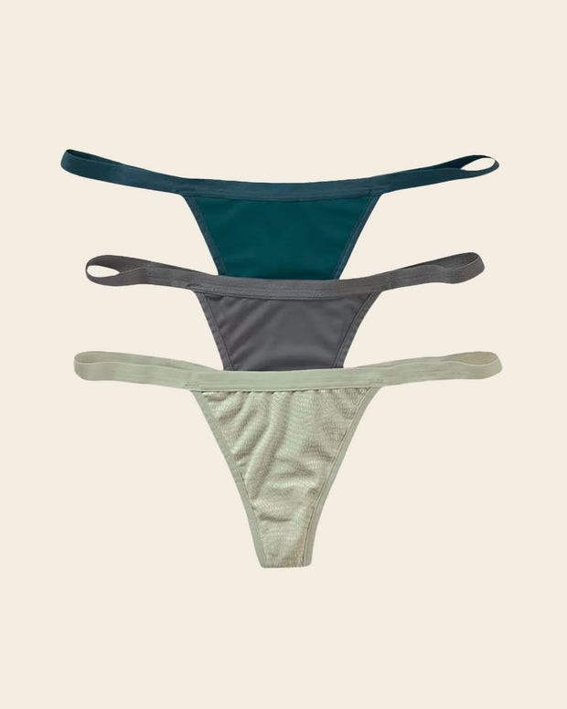 3-Pack Invisible G-String Thong Panties