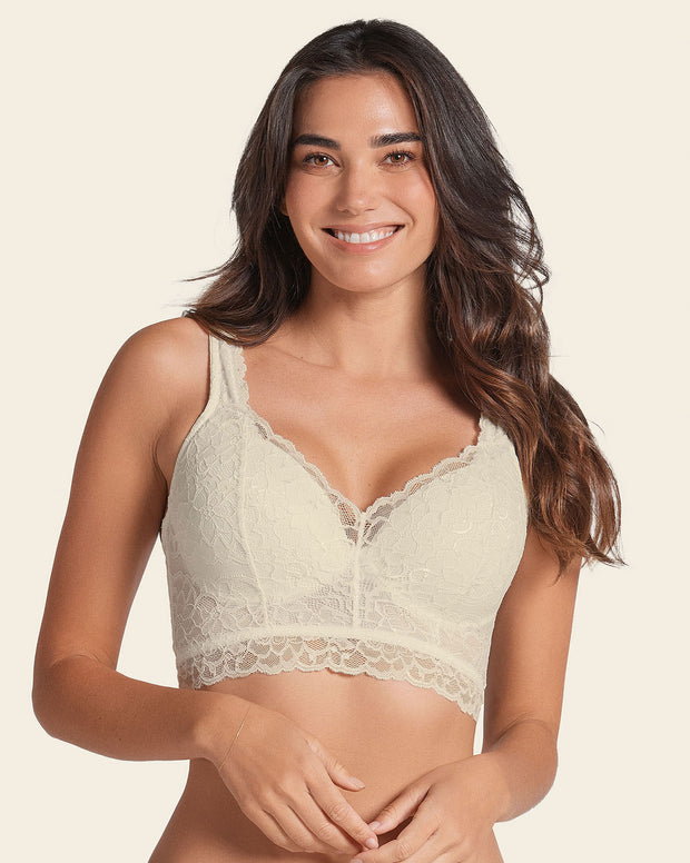 Luxe lace underwire smoothing bustier