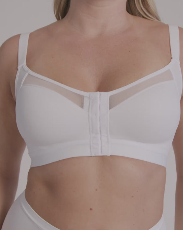 Comfortable posture corrector bra with contour cups - multi/benefit