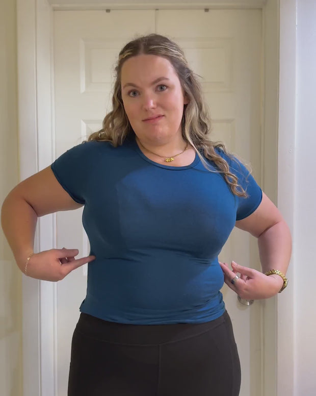 High profile back smoothing bra with soft full coverage cups