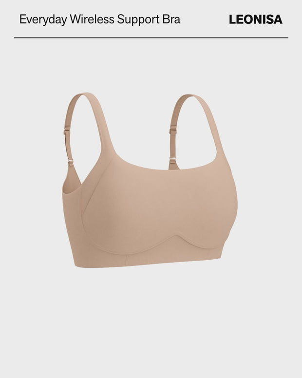 Everyday wireless support bra