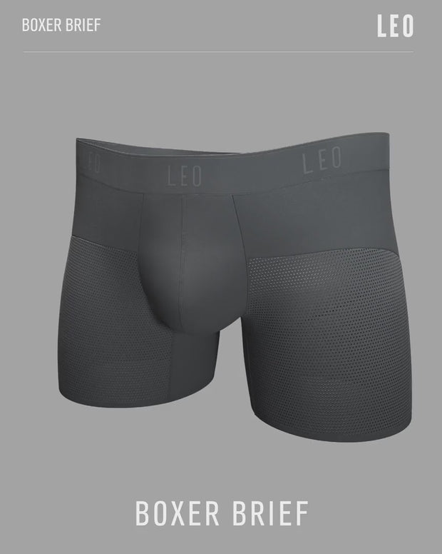 5-Pack High-Tech Mesh Boxer Briefs with Ergonomic Pouches