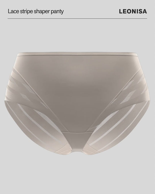 Lace stripe undetectable classic shaper panty