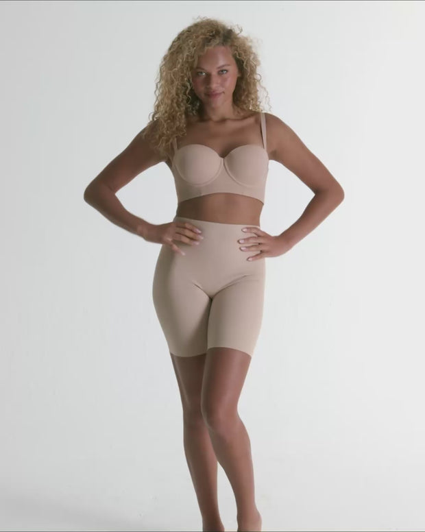 Undetectable Backless Moderate Shaper Short