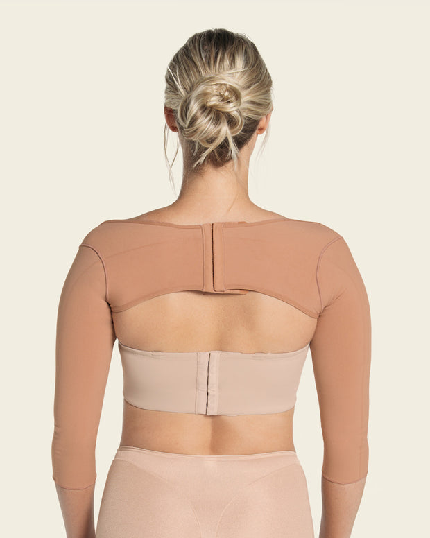 Stage 1 post-surgical long sleeve arm shaper with back closure