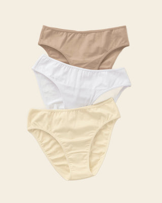 3-Pack cotton brief panties with tummy coverage#color_s08-light-brown-white-ivory
